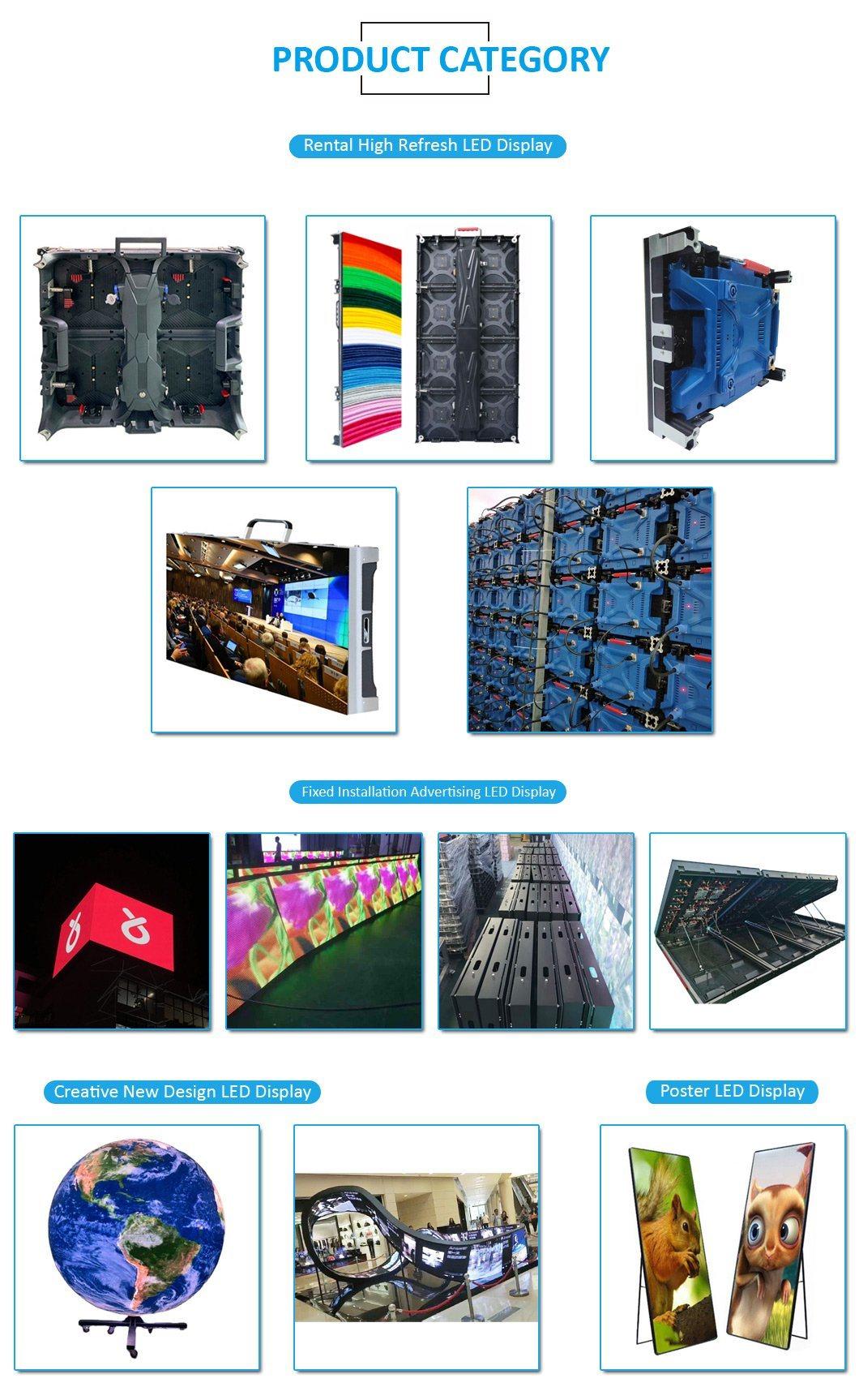 HD P6 Rental Outdoor LED Display Panel for Advertising Stage Video Wall