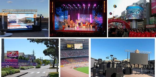 Advertising Video Wall Outdoor Rental Aluminium Cabinet Frame Full Color LED Display Screen