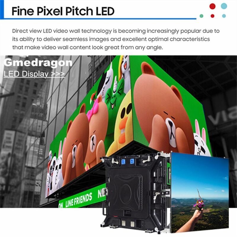 Indoor P3.91 500*1000mm LED Display Screen Diecasting Aluminum Cabinet Advertising Board Video Wall LED