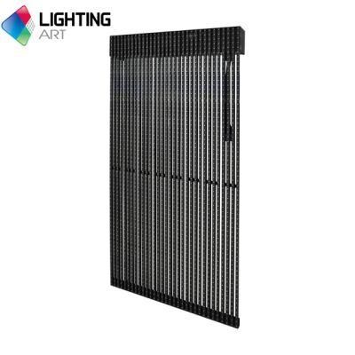 Window Glass Curtain Outdoor Transparent LED Display Mesh LED Display LED Transparent Display