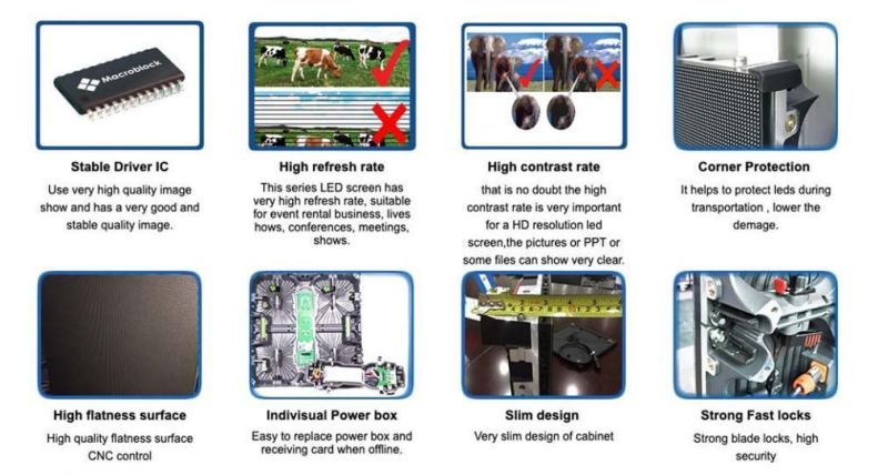 Indoor P4.8 Rental Digital LED Advertising Billboard Display Screen