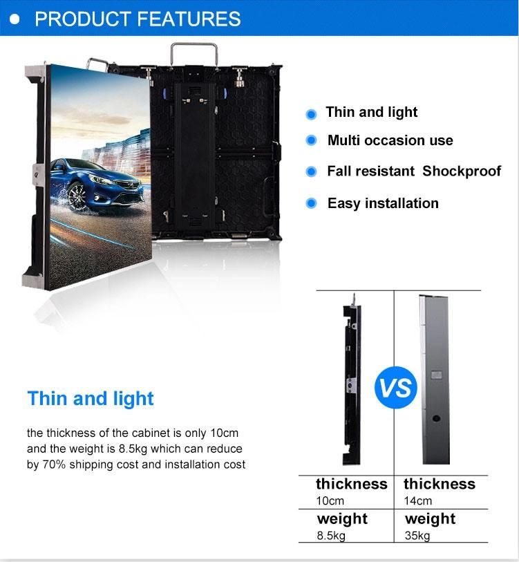 Indoor Advertising P3.91 P4.81 Rental Display Stage LED Screen for Concert