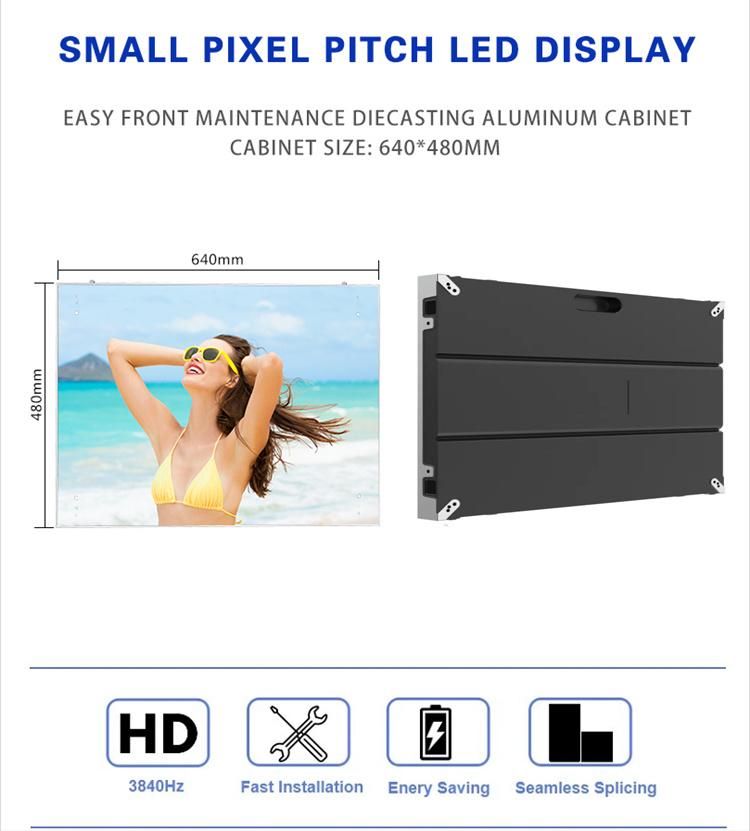 Indoor Fixed P2 P2.5 P3 P4 Advertising LED Display Full Color Hot Sales