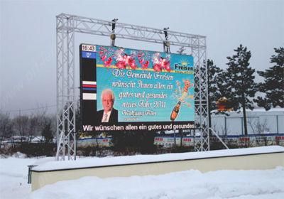 DIP346 RGB High Brightness P16 LED Display Screen for Outdoor Advertising
