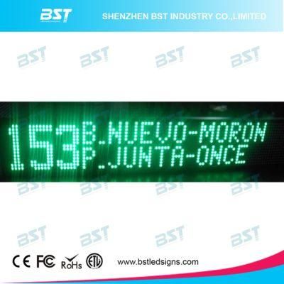 P10 Green Color Programmable Bus LED Moving Sign (front/rear window)