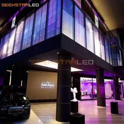 High Brightness Transparent LED Screen Display Glass Window LED Transparente Video Wall