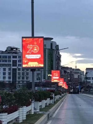 Outdoor Advertising Street P5 Screen Signs Pole LED Display