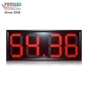Waterproof 12 Inch Red Color 7 Segment 88.88 LED Gas Price Sign for Gas Station