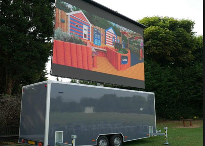 SMD3535 IP65 Trailer Moving Advertising Message Outdoor LED Screen