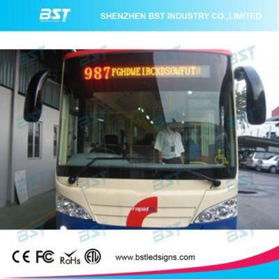 P10 Yellow Color Programmable Bus Moving LED Display (front/rear window)