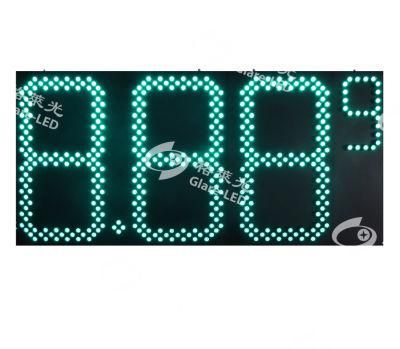 60inch Green Pixel Gas Price LED Sign, LED Oil Station Digital Display, LED Fuel Price Display