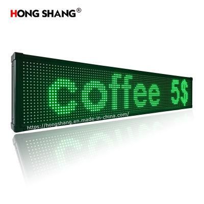 Small Outdoor Advertising Screen Green LED Information Board Module Price