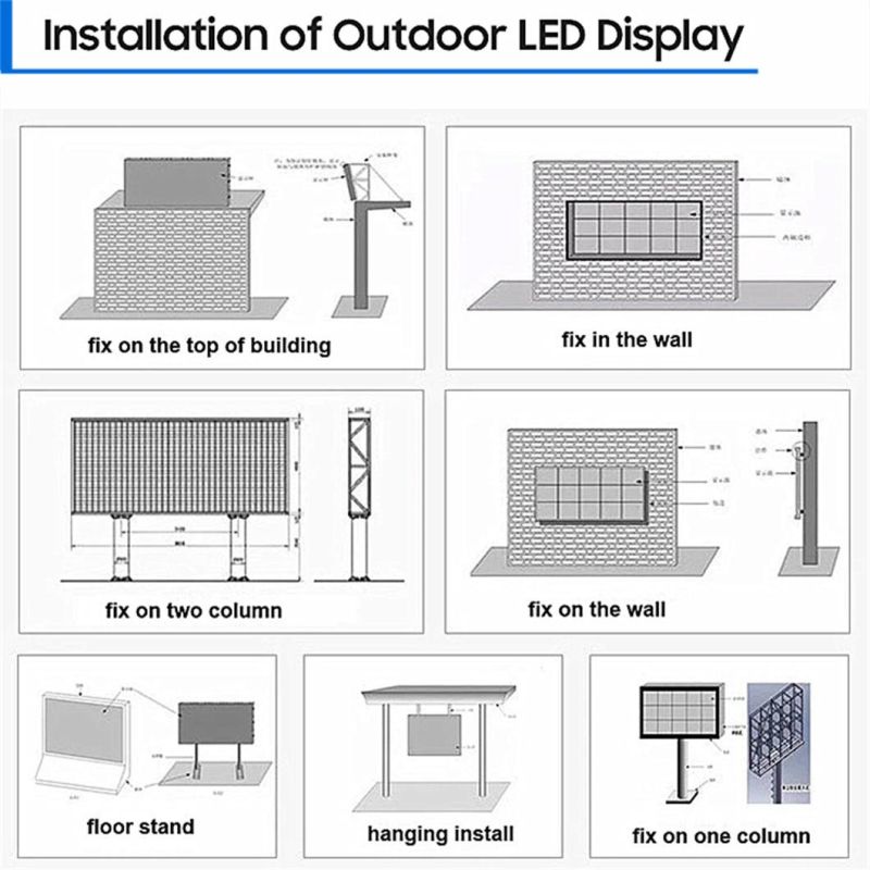 Digital LED Display Screen Panel 500*1000 P3.91 P4.81 Advertising LED Screen Outdoor LED Screen Rental Display Video Wall