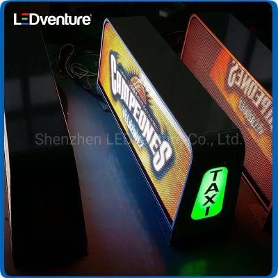 Good Quality Outdoor P5 Double-Sided Display Taxi Top LED Screens