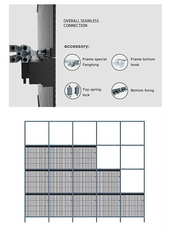 Outdoor Waterproof Transparent LED Mesh Advertising Grill LED Display Screen