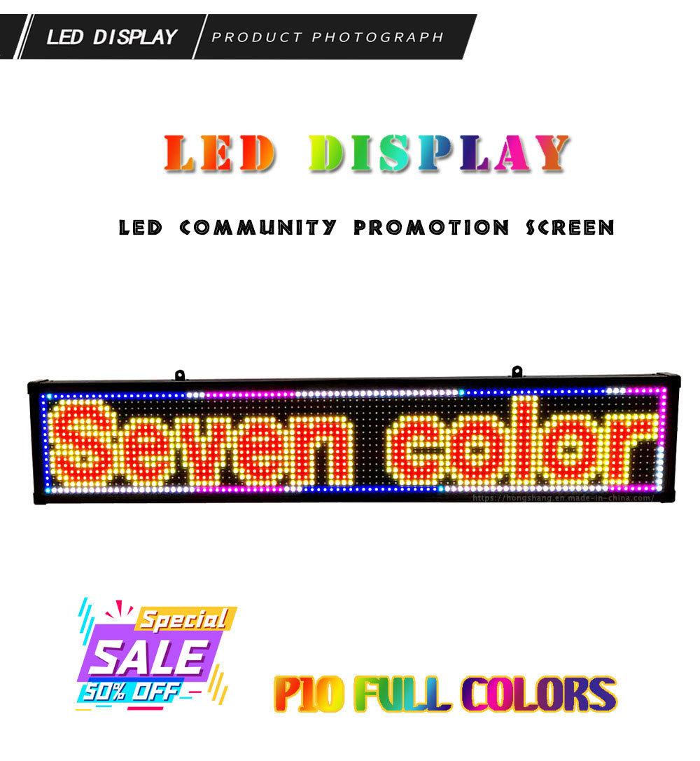 Aluminum Alloy Frame Full Color Window Text Advertising LED Display