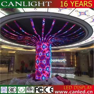 Creative Special Shape Curved Ceiling Cylinder LED Display Screenl for Bar and Hotel