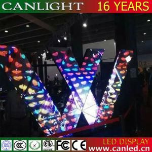 Creative Special Shape Curved Ceiling Cylinder LED Screen Video Wall for Bar and Hotel