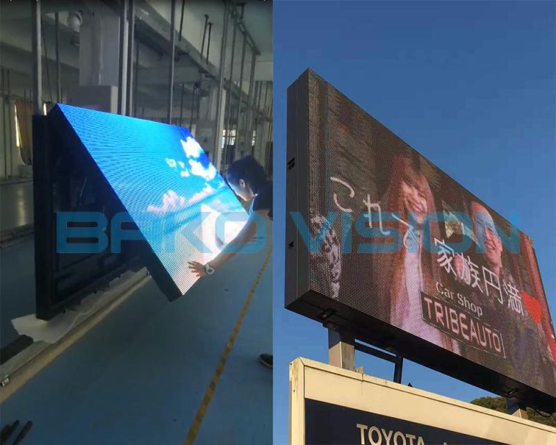 Front Open Flip-up Style Front Maintenance LED Outdoor Display Billboard for Advertising