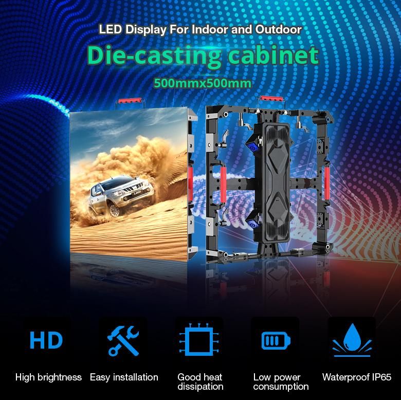 High Refresh Rate Outdoor P3.91 SMD1921 LED Rental Display Screen