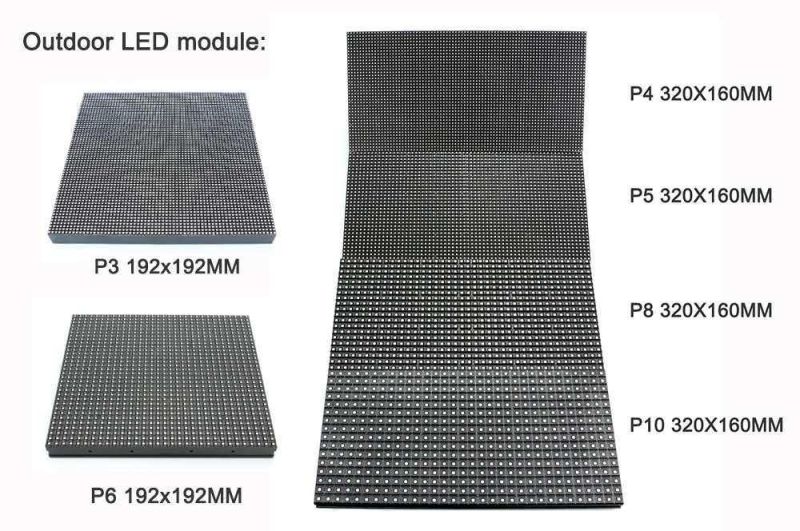 Energy-Saving Outdoor LED Panel RGB P10 /P5/P8 P6 SMD LED Display Module