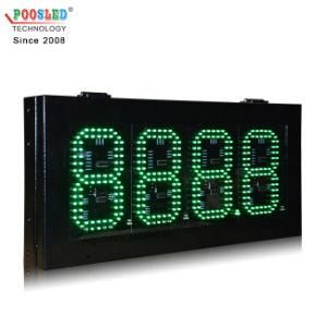 Hot Sale Green Color 8 PCB Number LED Gas Station Price Sign