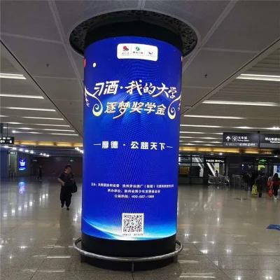 Indoor Outdoor Curved High Resolution LED Display Soft
