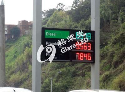16inch Digital Gas Station Price Signs Gas Price Sign Number Board Panel with Lighting Box