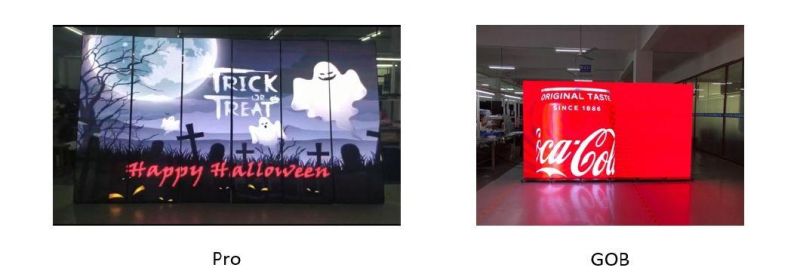 Creative 33mm Thickness Gob LED Display Full Color High Resolution Indoor Digital LED Poster Showed at ISE for Shopping Mall