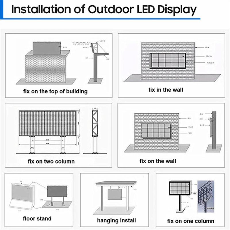 High Resolution Outdoor P3.91 LED Video Wall Display Rental Aluminum Cabinet Stage Advertising LED Screen