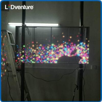 High Quality P7.8 Indoor Window Transparent Advertising Screen LED Display