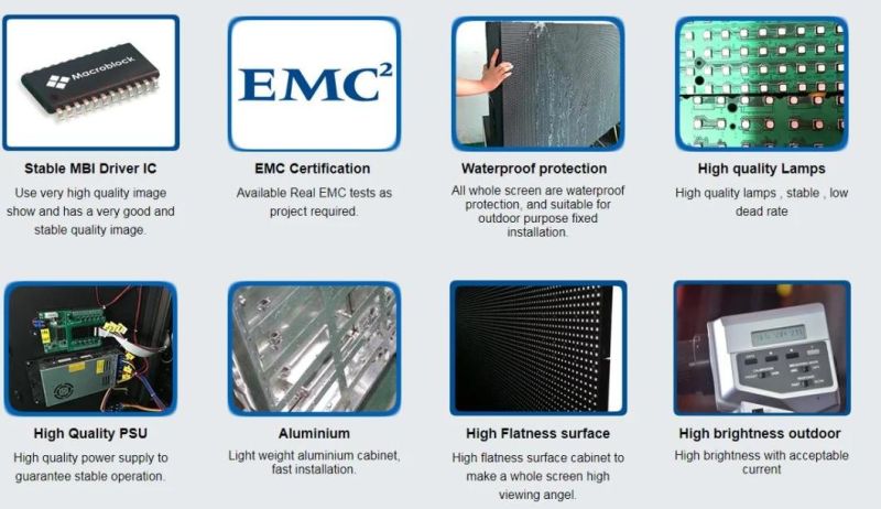 China Full Color High SMD P7.81 Outdoor Super Dustproof LED Screen for Advertising LED Display Screen