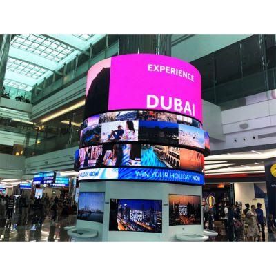 Indoor P2 Soft Flexible Cylindrical Column LED Video Display