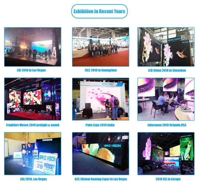 500X500mm Panel Size 160/140 Degree Viewing Angle P3.91 Indoor LED Display