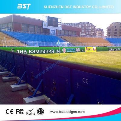 Stadium Perimeter LED Full Color Displays with Back Supports