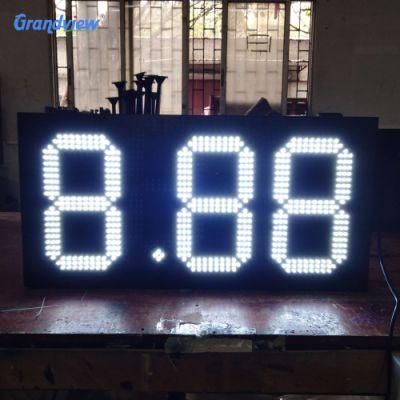 Red/Green/White Digital LED Gas Prices Change LED Price Sign