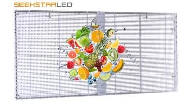 Clear Full Color Transparent LED Display Screen P3.91-7.81