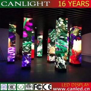 Creative Special Shape Curved Ceiling Cylinder LED Display Screen Video Wall for Hotel