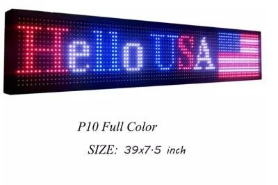 P10 Single Full Color LED Display Sign with Text Scrolling Function