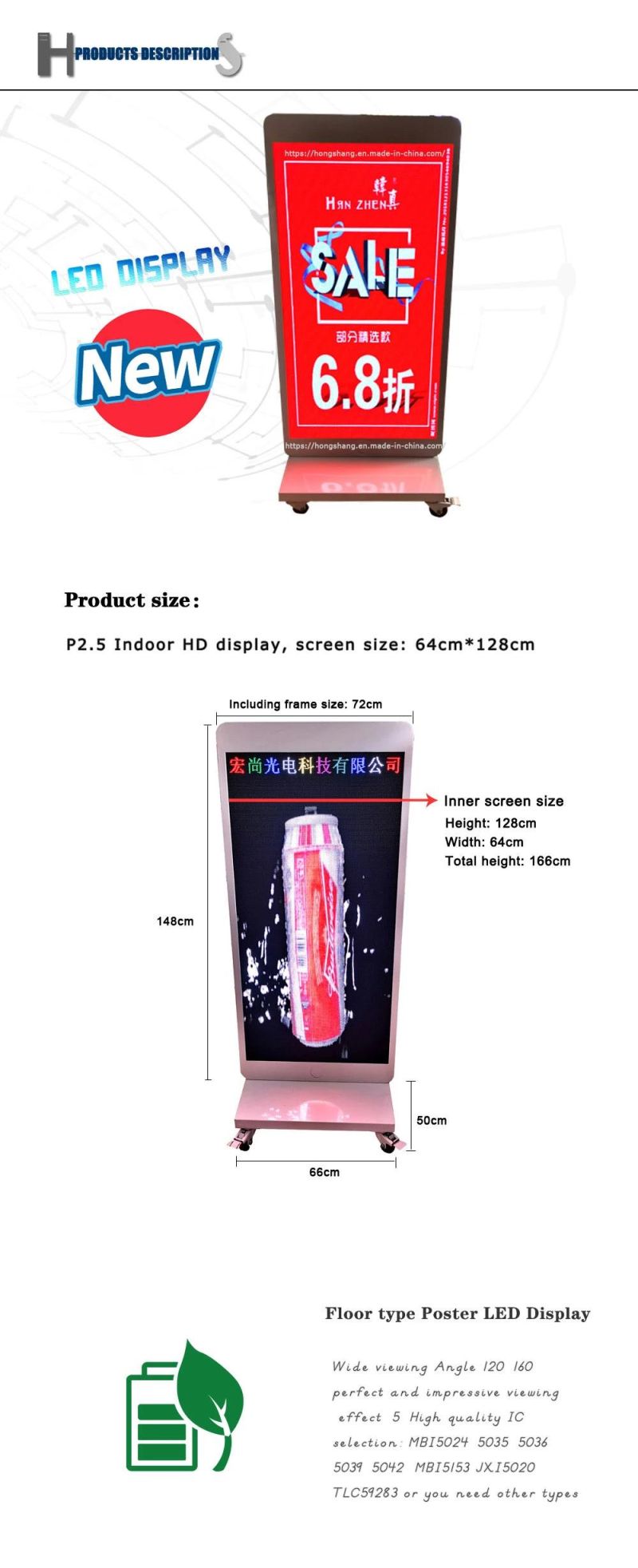 Customized P2 P2.5 P3 P4 P5 P6 P8 P10 Indoor and Outdoor LED Display Screens