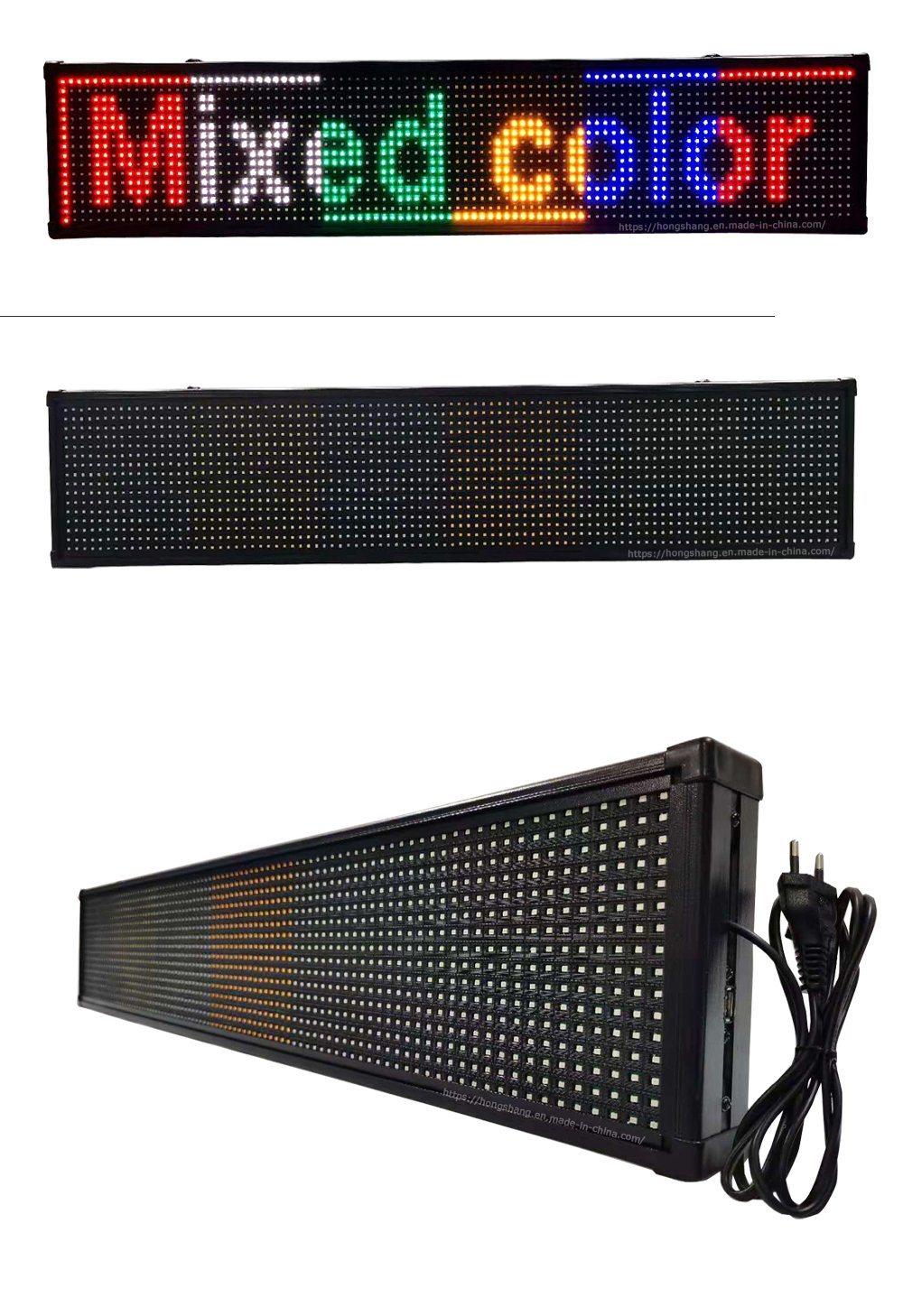 Best-Selling Window Multifunctional Mixed-Color Ad Text Edit Signage LED Display