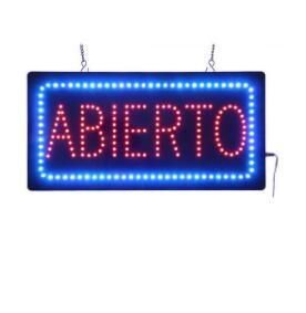 Red Blue LED Beads 19inch*11inch Recargas LED Window Sign