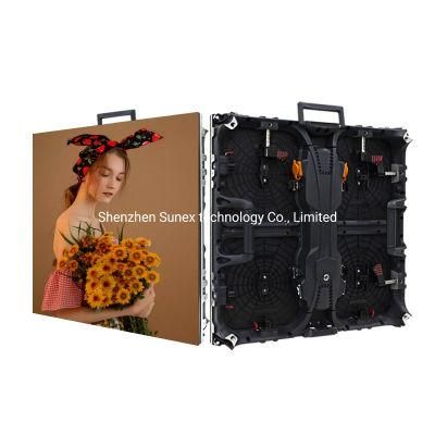 P2.976 P3.91 P4.81 Die Casting Aluminum Cabinet Indoor Outdoor Waterproof Rental LED Screen Display