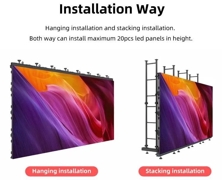 SMD 500*500mm P4.81 Full Color Stage Panel Waterproof Outdoor Backstage LED Screen