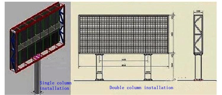 Outdoor High-Definition Waterproof LED Display Pixel Pitch P2.5 High-Brightness Full-Color Rental Panel for Column-Mounted Screen