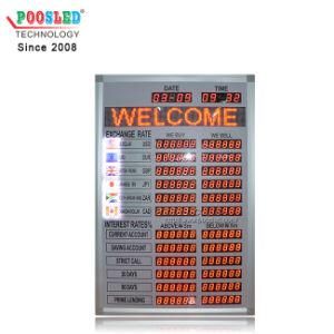 Foreign Currency Board Sign Currency Rate Screen Sign Currency Signage Billboard