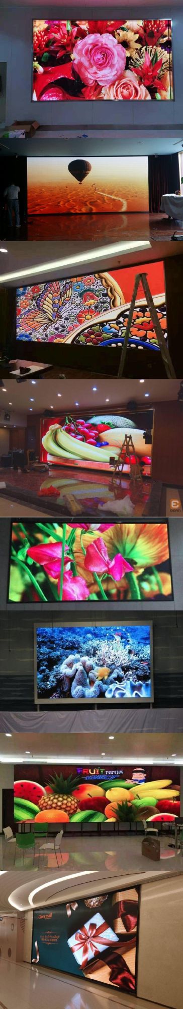 Die-Casting Aluminum 284444 DOT/M^2 Indoor Small Pitch LED Display Screen