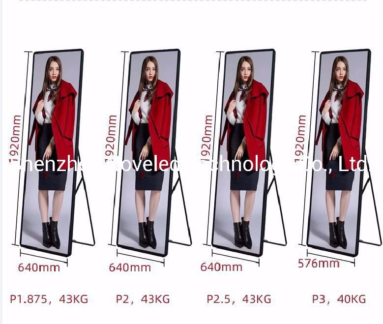 P2/P2.5/P3 Indoor LED Display Portable Advertisement Screen