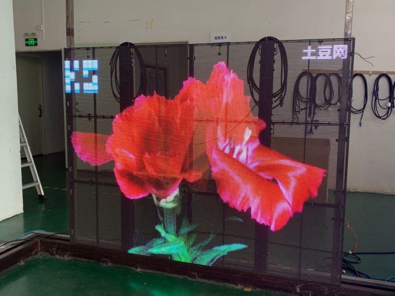 Transparent LED Display Indoor P5.2-10.4 Full Color LED Display Screen for Store