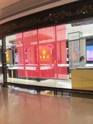Glass LED Screen P3.91-7.8 Indoor Transparent LED Display Panel for Jewelry Store Advertising